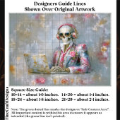 フラワースケルトン　イン　ヘッドフォン　EQ9L　デコパージュ 薄葉紙