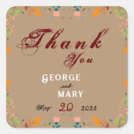 フラワースタイル スクエアシール