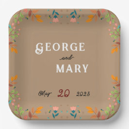 フラワースタイル ペーパープレート