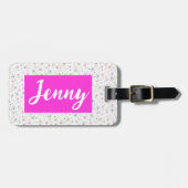 フラワースタイル ラゲッジタグ (正面横)