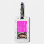 フラワースタイル ラゲッジタグ (裏面縦)