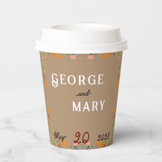 フラワースタイル 紙コップ (裏面)