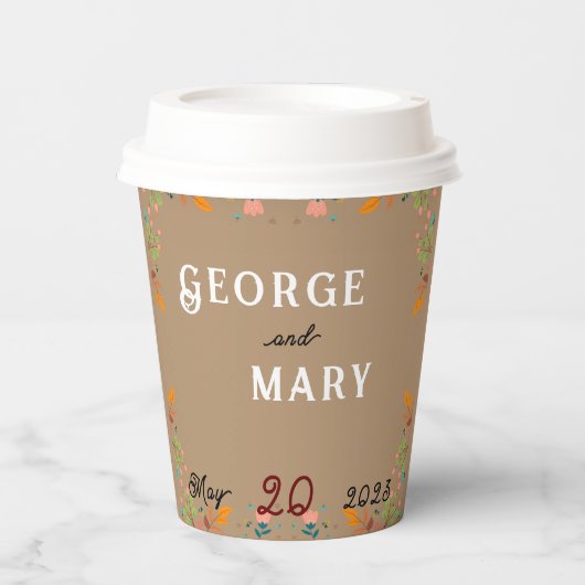 フラワースタイル 紙コップ (正面)