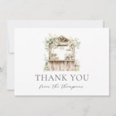 フラワースタンドフレッシュオフ市場ブライダルありがとう サンキューカード (正面)