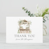 フラワースタンドフレッシュオフ市場ブライダルありがとう サンキューカード (スタンド正面)