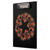 フラワースターフラクタルレッド黒紫 クリップボード (左)