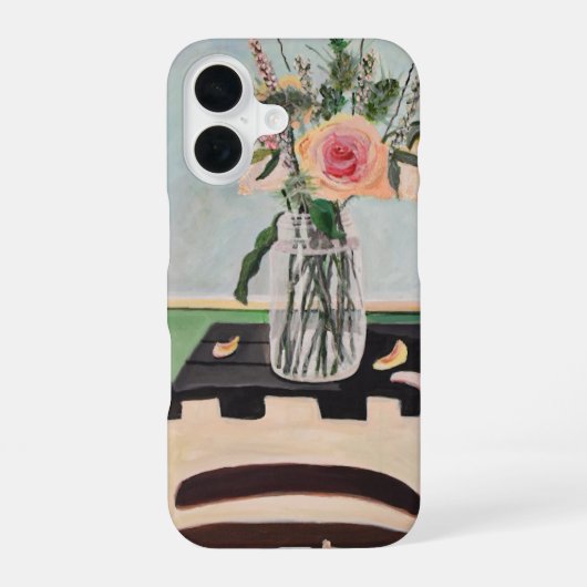 フラワースティルライフ iPhone 16ケース (裏面)