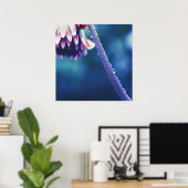 フラワーステムマクロ抽象芸術 ポスター (ホームオフィス)