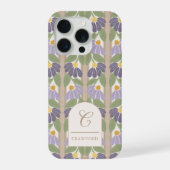 フラワーストライプ オーダーメイドスマホケース iPhoneケース (裏面)