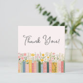 フラワーストーリーブック ハー・ネクスト・チャプター ブライダルシャワー サンキューカード (スタンド正面)