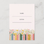 フラワーストーリーブック 彼女の次の章 ブライダルシャワー エンクロージャーカード (裏面)