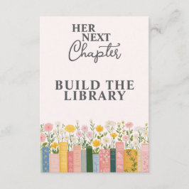 フラワーストーリーブック 彼女の次の章 ブライダルシャワー エンクロージャーカード