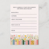 フラワーストーリーブック 彼女の次の章 ブライダルシャワー エンクロージャーカード (裏面)