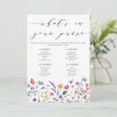 フラワースプリングサマーあなたの財布の中は？ゲーム 招待状 (スタンド正面)