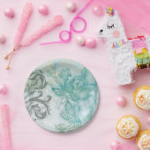 フラワースプレーII ペーパープレート (パーティー)