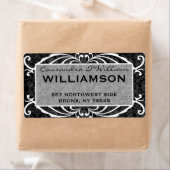 フラワーズとダマスクファンシー住所 シール (インサイチュ)