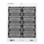 フラワーズとダマスクファンシー住所 シール (フルシート)