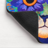 フラワーズアイズキャットバイルイスワーイン マウスパッド (コーナー)