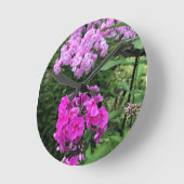 フラワーズアットシャトーモリゼットワイナリーフロイド ラウンド壁時計 (傾斜)