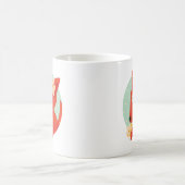 フラワーズアンドカワイトキツネ コーヒーマグカップ (中央)