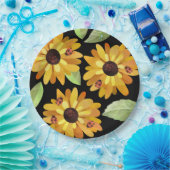 フラワーズアンドラディバグズ紙プレートパーティーデコール ペーパープレート (パーティー)