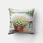 フラワーズインコッパーポットオンレイクハウスデッキ クッション (裏面)