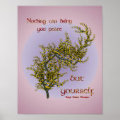 フラワーズインナーピース感動的引用文 ポスター (正面)