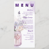 フラワーズインメイソンジャルパープルフローラ結婚披露宴 メニュー (正面)