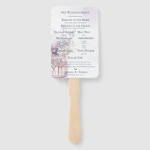 フラワーズインメイソンジャールシックフローラ結婚式 プログラム ハンドファン (裏面)