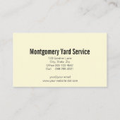 フラワーズインヴィンテージ手押しガードナー職業 名刺 (裏面)