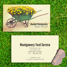 フラワーズインヴィンテージ手押しガードナー職業 名刺