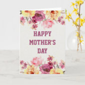 フラワーズイン開花マザーズデイカード カード (黄色い花)