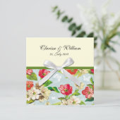 フラワーズウィズボウ結婚式招待状 招待状 (スタンド正面)