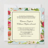 フラワーズウィズボウ結婚式招待状 招待状 (裏面)