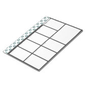 フラワーズウィークリーデスクトッププランナー ノートパッド (アングル)