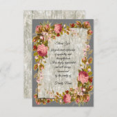 フラワーズウッドフレーム サンキューカード (正面/裏面)