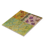 フラワーズオブアールヌーボースタイル、ミュシャ タイル (側面)