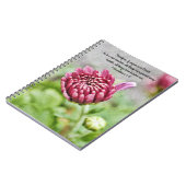 フラワーズオブフェイスニュームーム祈りの言葉手帳 ノートブック (左側)