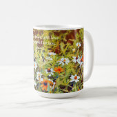 フラワーズオブフォーティック《植物》百日草ズガーデンマグカップ コーヒーマグカップ (正面右)