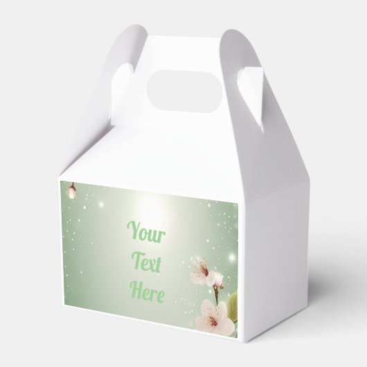 フラワーズオブラヴ結婚式招待状コレクション フェイバーボックス (正面サイド)