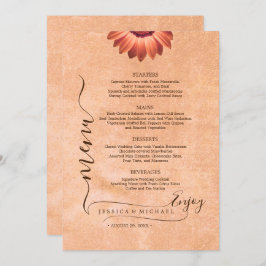 フラワーズガーベラオン抽象芸術結婚ピーチ メニュー