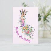 フラワーズキリン誕生日 カード (スタンド正面)