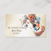 フラワーズギタカラフルーミュージック楽器 名刺 (正面)