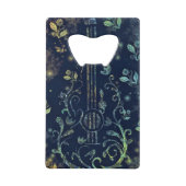 フラワーズギターアートロマンティック クレジットカード栓抜き (正面)