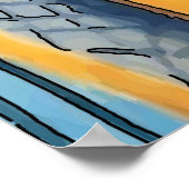 フラワーズギター&金ゴールドフィッシュポスター ポスター (角)