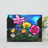 フラワーズグお洒落レープヒアシントスクラップブック紙 (スタンド正面)