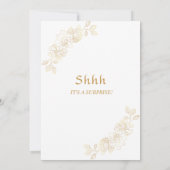 フラワーズゴールドサプライズ 70歳の誕生日 招待状 (裏面)