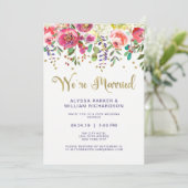 フラワーズゴールド | 結婚しました 招待状 (スタンド正面)