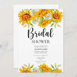フラワーズサンフラワーズブライダルシャワー招待 招待状