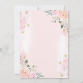 フラワーズスノーフレークスブランチ&バブリーブライダルシャワー 招待状 (裏面)